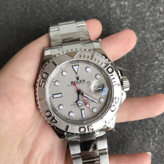 Rolex-Yacht-Master  Mens 116622 904L SS/SS Grey ARF Asia 3135