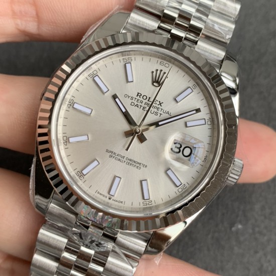 Rolex-Datejust 126334 41mm Jub 904L SS/SS Silver/Stk ARF VR3235
