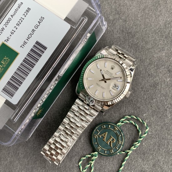 Rolex-Datejust 126334 41mm Jub 904L SS/SS Silver/Stk ARF VR3235
