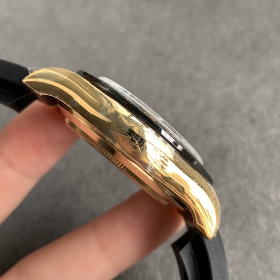 Rolex-Daytona 126518 40mm YG/RU Black/Stk NOOB SH4131 Super Clone