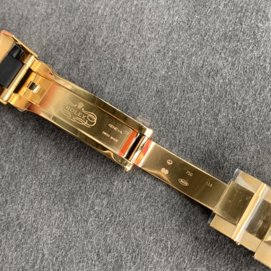 Rolex-Daytona 126518 40mm YG/RU Black/Stk NOOB SH4131 Super Clone