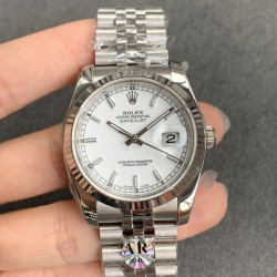 Rolex-Datejust 126234 36mm Jub SS/SS White/Stk ARF VR3235