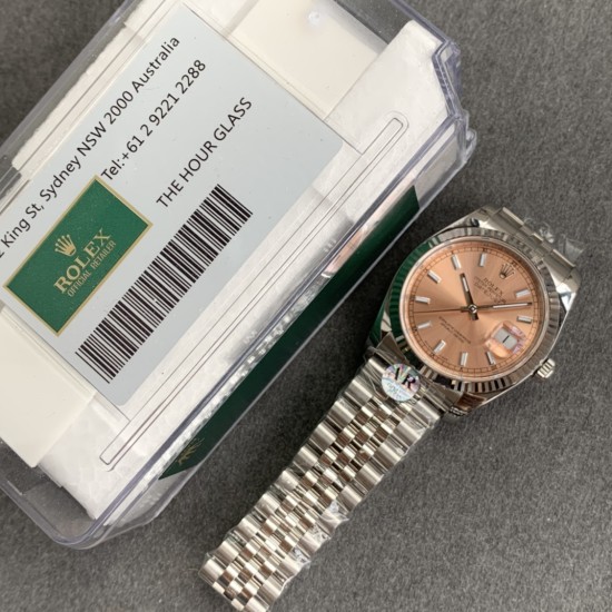 Rolex-Datejust 126234 36mm Jub SS/SS RG/Stk ARF VR3235