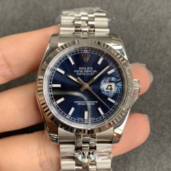 Rolex-Datejust 126234 36mm Jub SS/SS Blue/Stk ARF VR3235