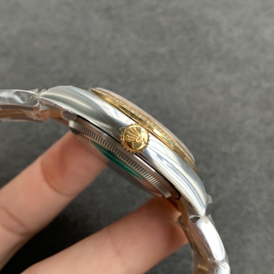 Rolex-DateJust 36mm Oyst Dia 904L YG/SS Gold/Rmn EWF A3235