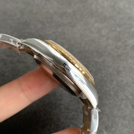 Rolex-DateJust 36mm Oyst Dia 904L YG/SS Gold/Rmn EWF A3235