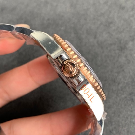 Rolex-GMT Master II 126711 CHNR Rootbeer SS/RG Black Dial GMF VR3186