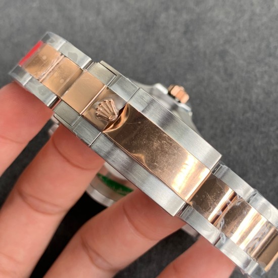 Rolex-GMT Master II 126711 CHNR Rootbeer SS/RG Black Dial GMF VR3186