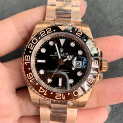 Rolex-GMT Master II 126711 CHNR Rootbeer RG/RG Black Dial GMF VR3186