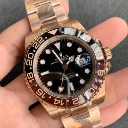Rolex-GMT Master II 126711 CHNR Rootbeer RG/RG Black Dial GMF VR3186