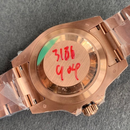 Rolex-GMT Master II 126711 CHNR Rootbeer RG/RG Black Dial GMF VR3186