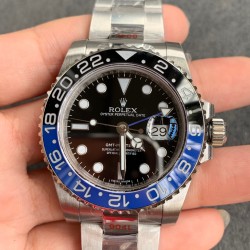 Rolex-GMT II 116710BLNR 904L SS/SS Blk GMF VR3186