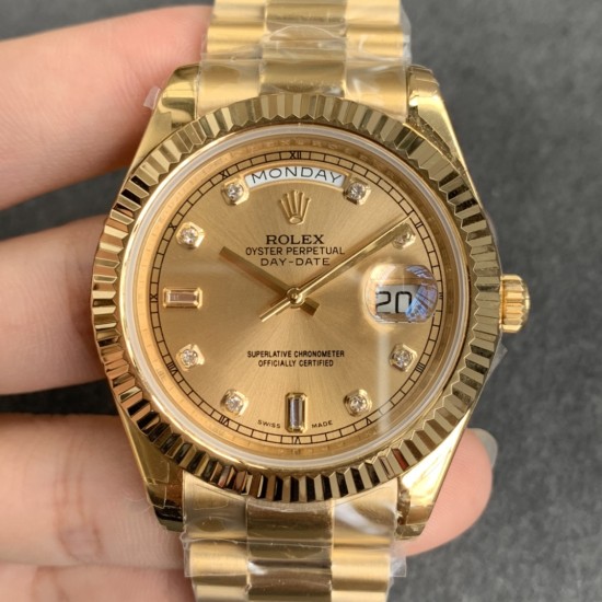 Rolex-DayDate 40mm YG/YG Gold/Stk V2 EWF A2836