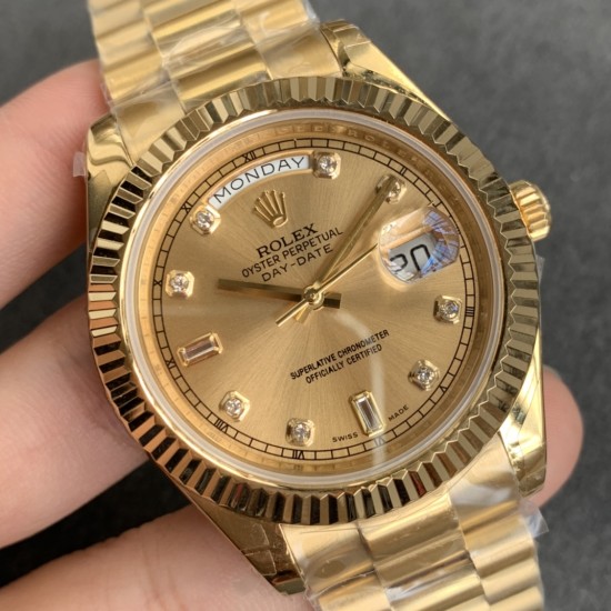 Rolex-DayDate 40mm YG/YG Gold/Stk V2 EWF A2836