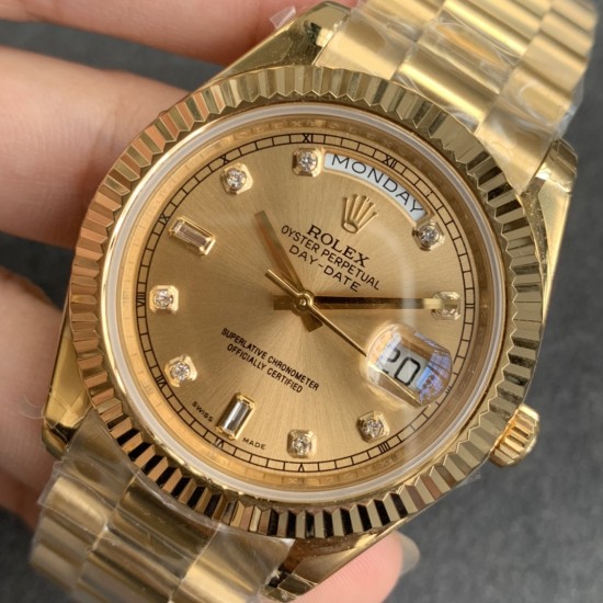Rolex-DayDate 40mm YG/YG Gold/Stk V2 EWF A2836
