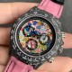 Rolex-Daytona DIW 40mm Carbon/NY Pink Graffiti Dial WWF A7750