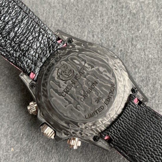 Rolex-Daytona DIW 40mm Carbon/NY Pink Graffiti Dial WWF A7750