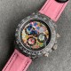 Rolex-Daytona DIW 40mm Carbon/NY Pink Graffiti Dial WWF A7750