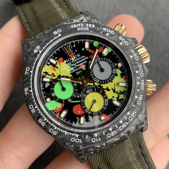 Rolex-Daytona Diw 40mm Green FC/NY Black DIal WWF A7750