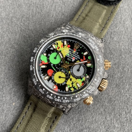 Rolex-Daytona Diw 40mm Green FC/NY Black DIal WWF A7750