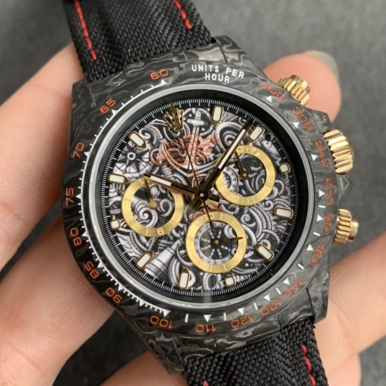 Rolex-Daytona Diw 40mm Black FC/NY Black DIal WWF A7750