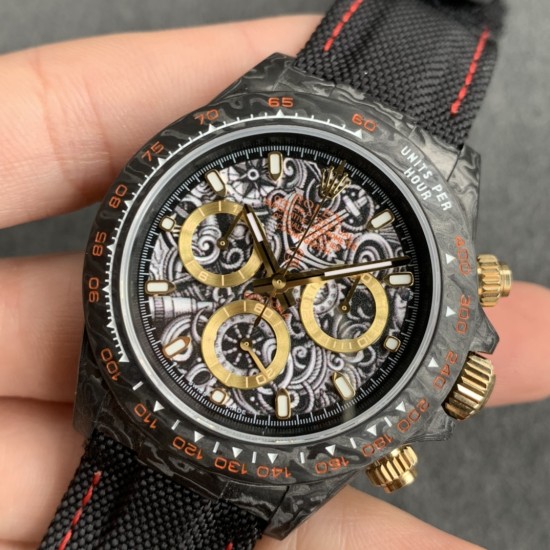 Rolex-Daytona Diw 40mm Black FC/NY Black DIal WWF A7750