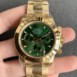 Rolex-Daytona 116508 40mm YG/YG Green Dial NOOB DD4130 Super Clone