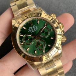 Rolex-Daytona 116508 40mm YG/YG Green Dial NOOB DD4130 Super Clone