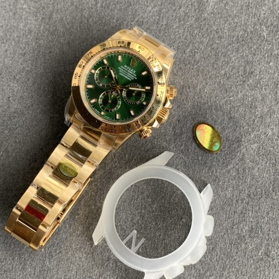 Rolex-Daytona 116508 40mm YG/YG Green Dial NOOB DD4130 Super Clone