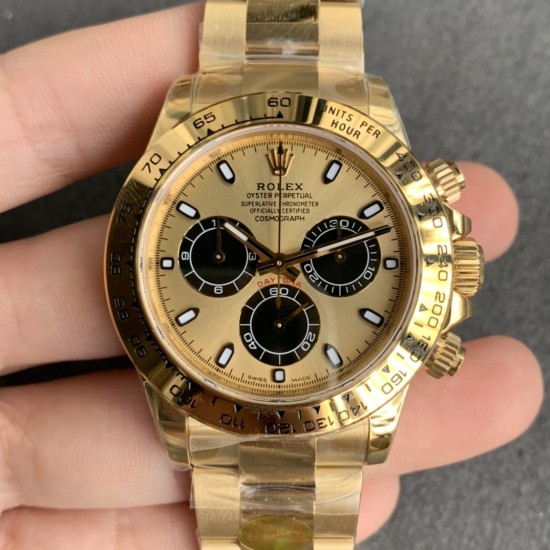 Rolex-Daytona 116508 40MM YG/YG Gold/Stk NOOB DD4130