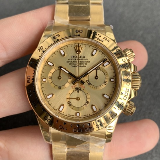 Rolex-Daytona 116508 YG/YG Gold Dial 904L NOOB SA4130
