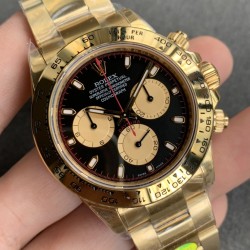Rolex-Daytona 116508 YG/YG Black Dial 904L NOOB SA4130