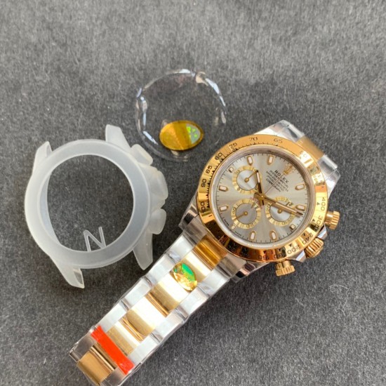 Rolex-Daytona 126503 40mm YG/SS Gold/Stk NOOB SH4131 Super Clone