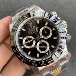 Rolex-Daytona 126500 40mm SS/SS Black Dial NOOB SH4130 Super Clone
