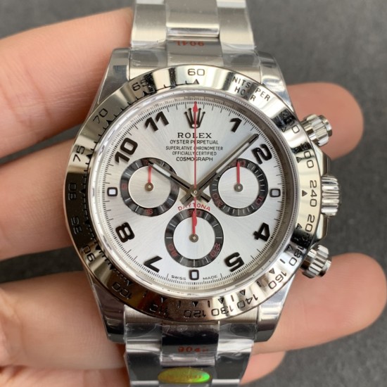 Rolex-Daytona 116509 40mm SS/SS White/Dia NOOB DD4130