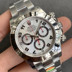 Rolex-Daytona 116509 40mm SS/SS White/Dia NOOB DD4130