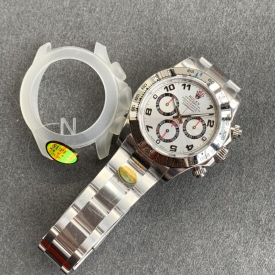 Rolex-Daytona 116509 40mm SS/SS White/Dia NOOB DD4130