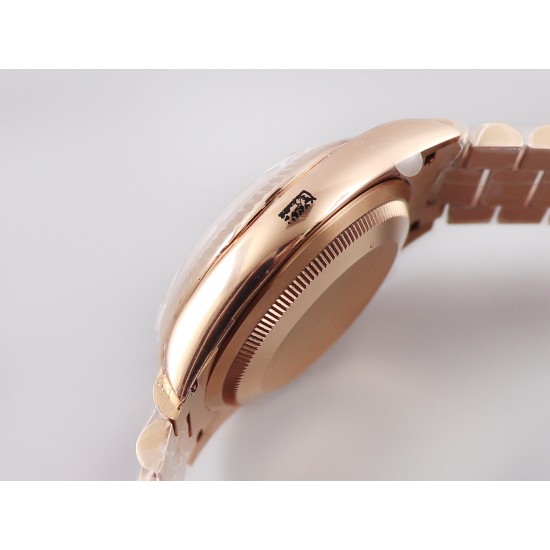 Rolex-DayDate 36mm Flt Pres RG/RG RG Diam EWF A3255 Mod