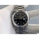 Rolex-DayDate 36mm Flt Pres SS/SS Black Diam EWF A3255 Mod