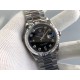 Rolex-DayDate 36mm Flt Pres SS/SS Black Diam EWF A3255 Mod