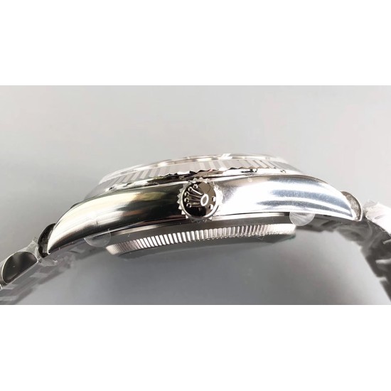 Rolex-DayDate 228239 36mm SS/SS White/Rmn JDF V4 VR3255 (Gain Weight)