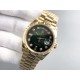 Rolex-DayDate 128238 36mm YG/YG Green/Dia QF V3 VR3255(Gain Weight)
