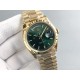 Rolex-DayDate 128238 36mm YG/YG Green/Diam QF V3 VR3255(Gain Weight)