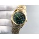 Rolex-DayDate 128238 36mm YG/YG Green/Diam QF V3 VR3255(Gain Weight)