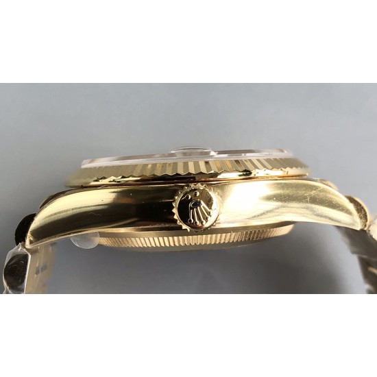 Rolex-DayDate 128238 36mm YG/YG Green/Diam QF V3 VR3255(Gain Weight)