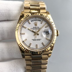 Rolex-DayDate 228238 36mm YG/YG White/Stk JDF V4 VR3255 (Gain Weight)