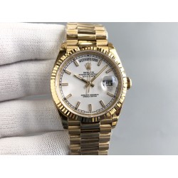 Rolex-DayDate 228238 36mm YG/YG White/Stk JDF V4 VR3255 (Gain Weight)