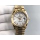Rolex-DayDate 228238 36mm YG/YG White/Stk JDF V4 VR3255 (Gain Weight)