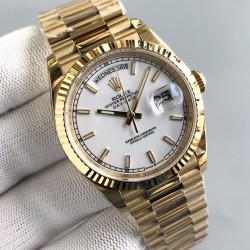 Rolex-DayDate 228238 36mm YG/YG White/Stk JDF V4 VR3255 (Gain Weight)