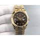 Rolex-DayDate 128238 36mm YG/YG Brown/Dia QF V3 VR3255(Gain Weight)
